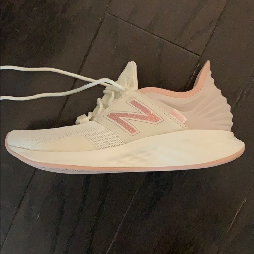 Pink and Cream Tennis Shoes